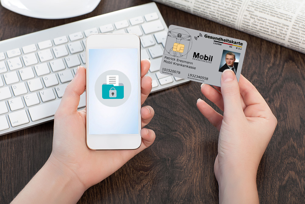 nfc Karte an smartphone